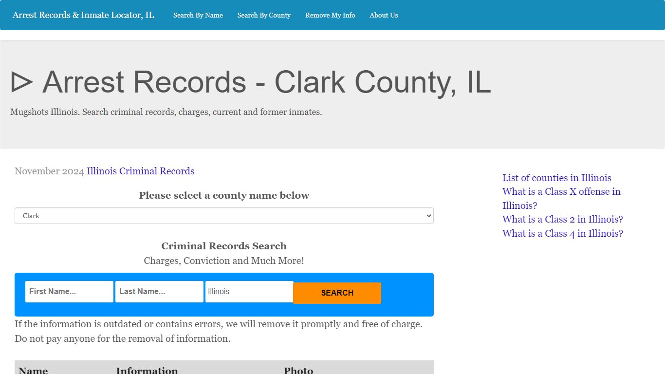 ᐅ Arrest Records - Clark County, IL - illinoisprisontalk.org