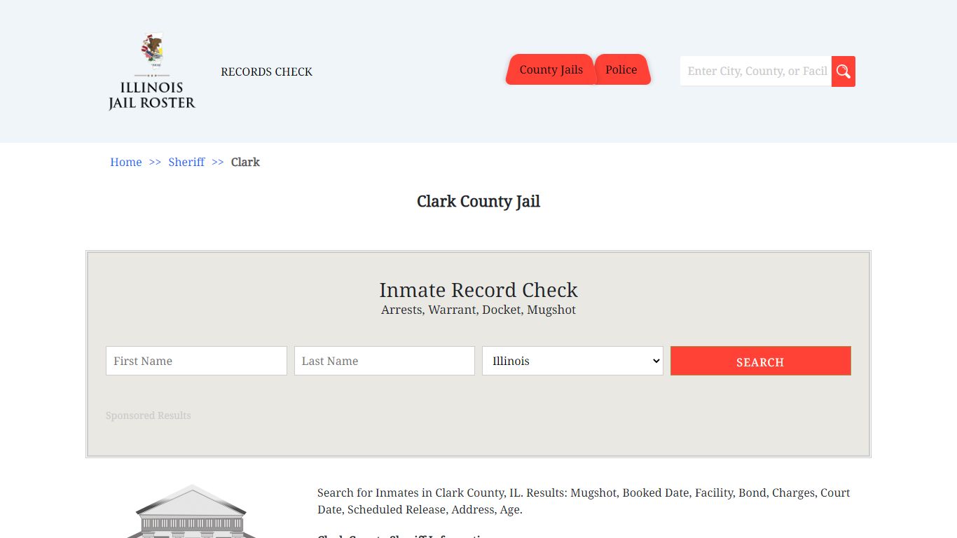 Clark County Jail - Jail Roster Search